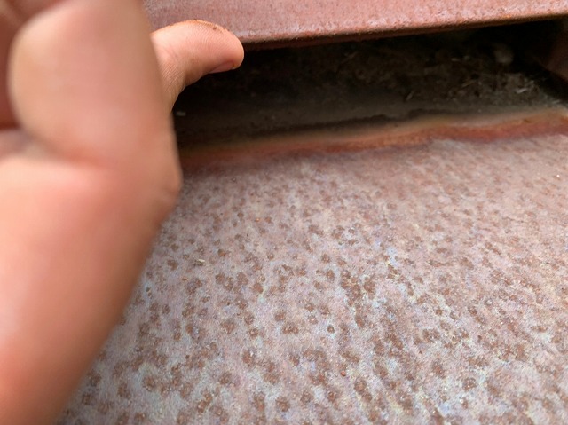 瓦棒屋根、棟取り合い